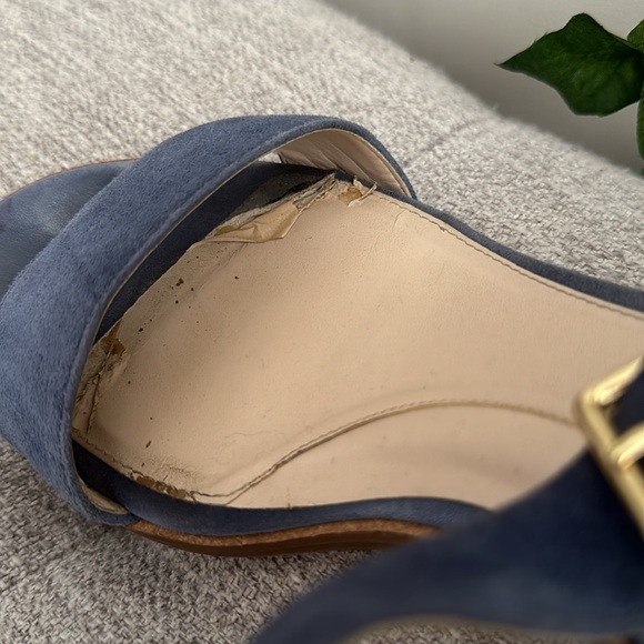 •worn•Blue Sandals Heels Cole Haan - Picture 4 of 10
